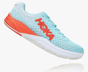 Hoka One One Men's EVO Carbon Rocket Road Running Shoes Light Green/Red Best Price [UHGPC-1769]